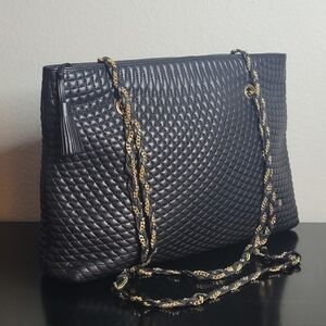 Bally Vintage  Quilted Lambskin Shoulder Bag